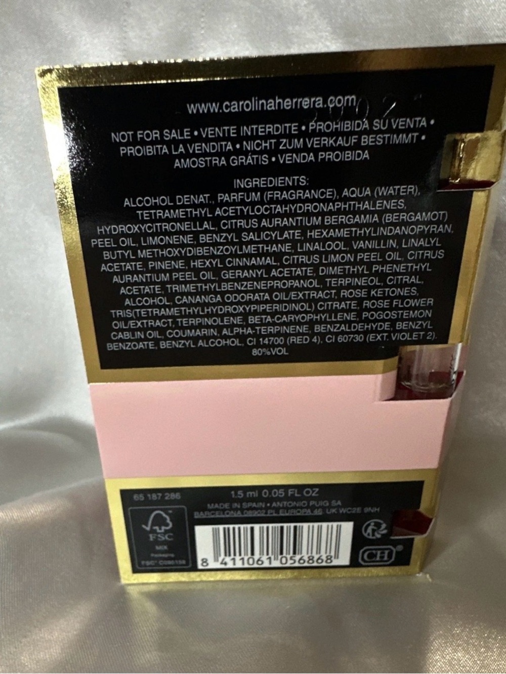 Carolina Herrera Good Girl Blush EDP Mini 7ml with Sample Blush Spray 1.5ml NEW - Picture 5 of 5